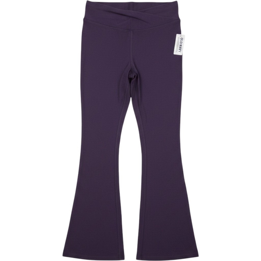 Old Navy Active Powersoft Flare Leggings Purple High Rise Kids Large 10-12 NWT